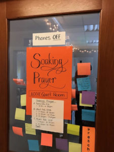 Words from God that were received by Pray-ers and recorded on sticky notes for participants.