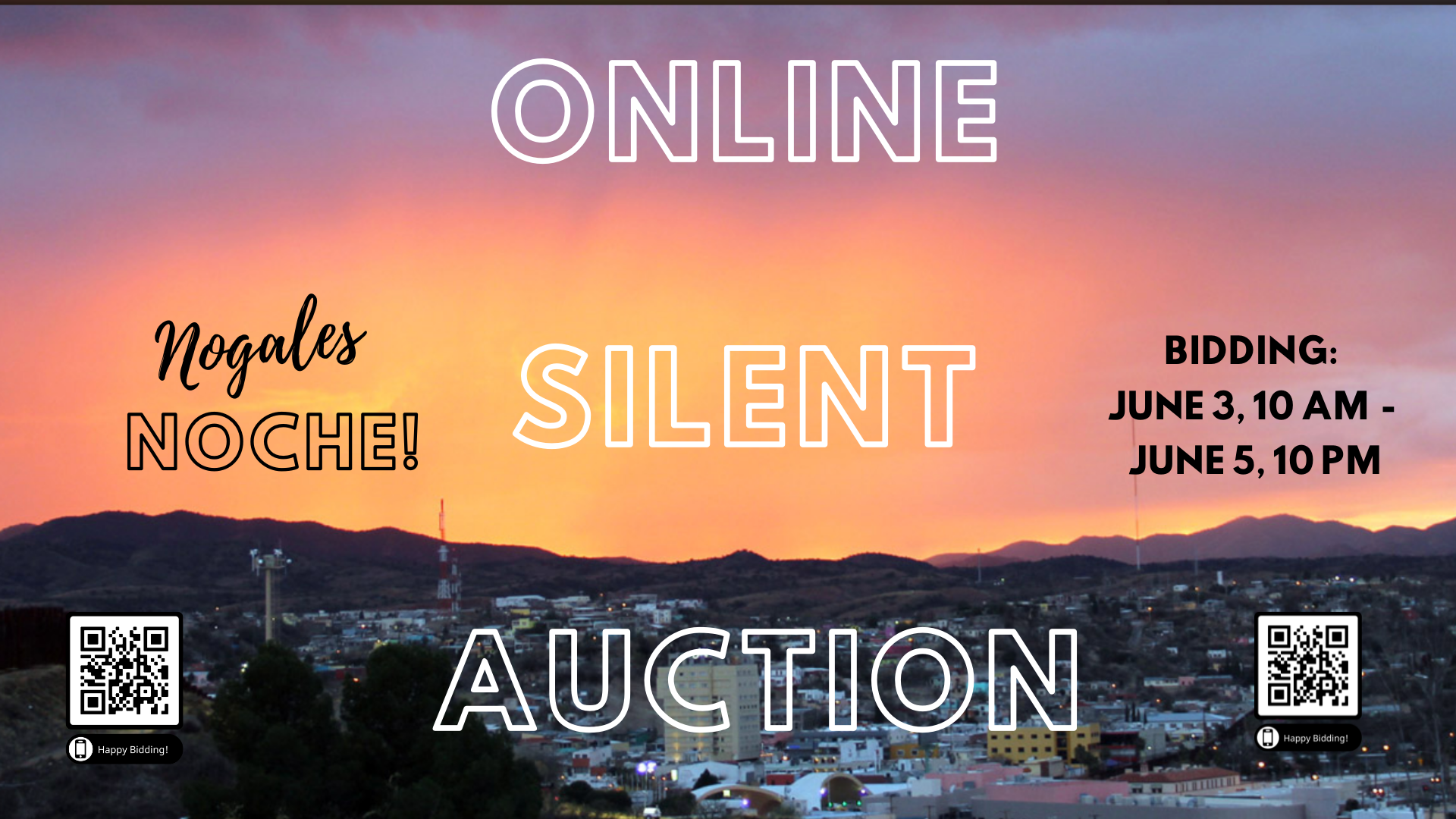 Nogales Noche Online auction (1920 × 1080 px)